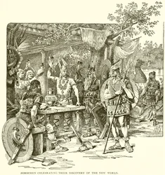 Nordmänner feiern ihre Entdeckung der Neuen Welt