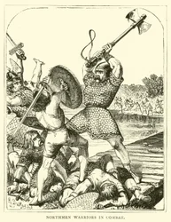 Nordmänner im Kampf