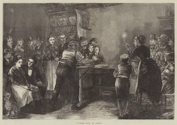 "Novembernacht" in Irland (Gravur)