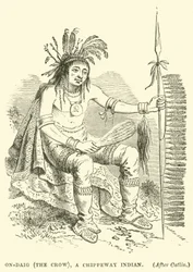 On-Daig (die Krähe), ein Chippeway-Indianer