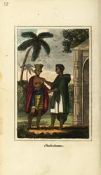 Otaheiteaner oder Eingeborene von Tahiti, Polynesien
