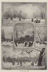 Unsere Londoner Parks im Winter (Lithografie)