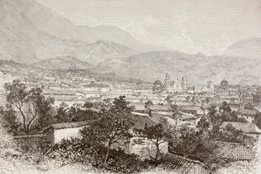 Gesamtansicht von Bogotá, Kolumbien