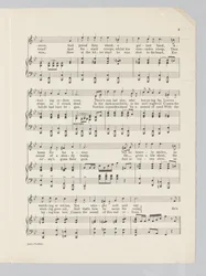 Seite 3 einer Partitur für das Lied Just a Soldier