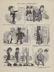 Seite aus The British Working Man or One Who Does Not Believe In Him (Gravur)