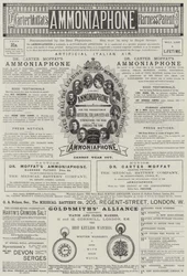 Seite mit Anzeigen (Gravur)