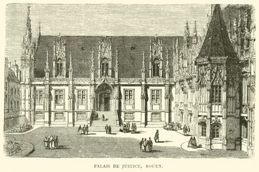 Palais de Justice, Rouen, Dezember 1870