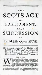 Pamphlet zur Ankündigung des 