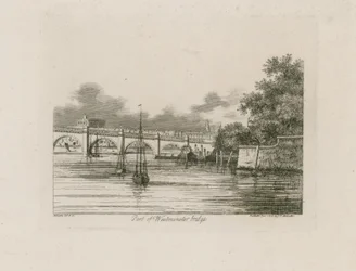 Teil der Westminster-Brücke