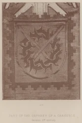 Teil des Orphreys einer Kasel, Deutsch