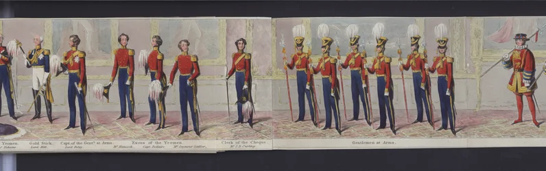 Teil des Panoramas der Hochzeit von Königin Victoria, ca. 1840