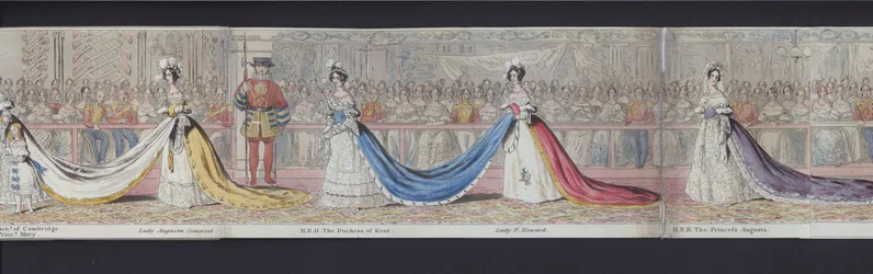 Teil des Panoramas der Hochzeit von Königin Victoria, ca. 1840