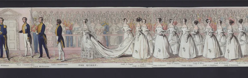 Teil des Panoramas der Hochzeit von Königin Victoria, ca. 1840