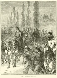 Gruppe französischer Gefangener, Januar 1871