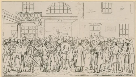 Menschen versammelt bei Tattersalls