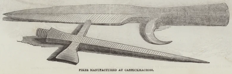 Piken hergestellt in Carrickmacross (Stich)