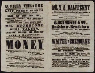 Spielplan des Surrey Theatre