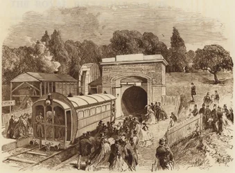Pneumatische Eisenbahn für Passagiere