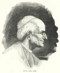 Papst Leo XIII. (Lithografie)