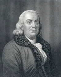 Porträt von Benjamin Franklin, um 1833