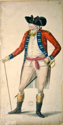 Porträt von Oberstleutnant Chadwick, spätes 18. Jahrhundert