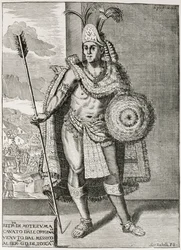 Porträt von Montezuma II. (1466-1520) aus 