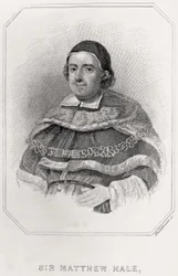 Porträt von Sir Mathew Hale, 1835