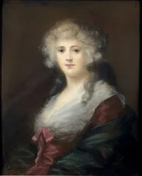 Porträt einer Dame, vermutlich Georgiana Spencer (1757-1806), Herzogin von Devonshire