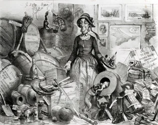 Porträt der berühmten Miss-Management, respektvoll ihren Bewunderern gewidmet, 1855