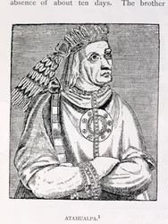 Porträt des letzten Inka-Häuptlings, Atahualpa, aus 