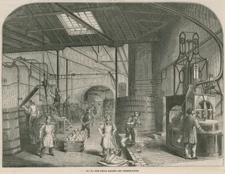 Werke der Prices Patent Candle Company; Das Dampfkessel- und Maschinenhaus