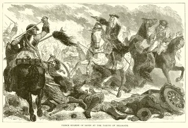 Prinz Eugen von Savoyen bei der Einnahme von Belgrad
