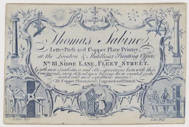 Drucker, Thomas Sabine, Visitenkarte