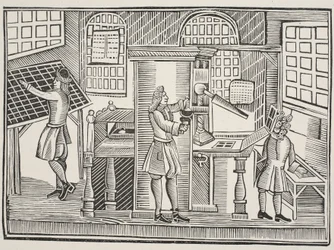 Druckerei, ca. 1710