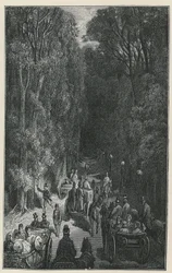 Prozession im Holland House, Middlesex