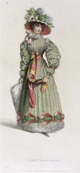 Promenadenkleid, Modeplatte aus Ackermann