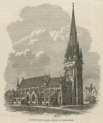 Vorgeschlagene neue Pfarrkirche in Kensington