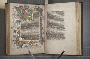 Psalter mit Sarum-Kalender, Fol 72 verso Fol 73 recto, ca. 1425-75