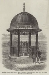 Öffentlicher Brunnen in Stoke Row, Ipsden, Oxfordshire, ein Geschenk des Maharadschas von Benares