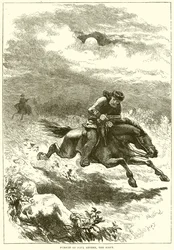 Verfolgung von Paul Revere, der Späher