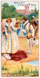 Königin Elisabeth und Sir Walter Raleigh