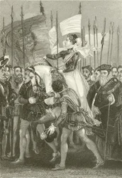 Königin Elisabeth in Tilbury Fort