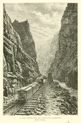 Eisenbahn in den Rocky Mountains, Kanada