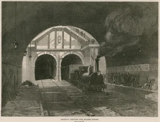 Eisenbahn durch den Thames-Tunnel