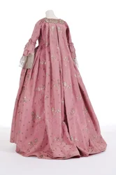 Rückansicht eines Sackkleides, 1750er Jahre