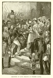 Empfang von Louis Philippe im Windsor Castle
