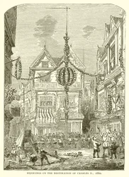 Freudenfeiern zur Wiederherstellung von Karl II., 1660