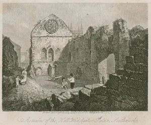 Überreste der Halle, Winchester Palace, Southwark