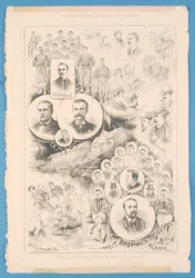 Renton gegen West Bromwich Albion, aus The Illustrated Sporting and Dramatic News, 2. Juni 1888
