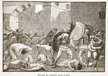Zurückweisung des Pyrrhus aus Sparta